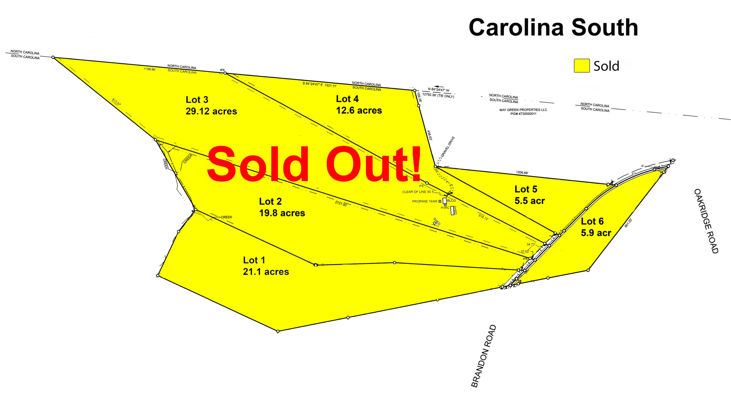 Carolina South Recorded Plat 1 - sold out