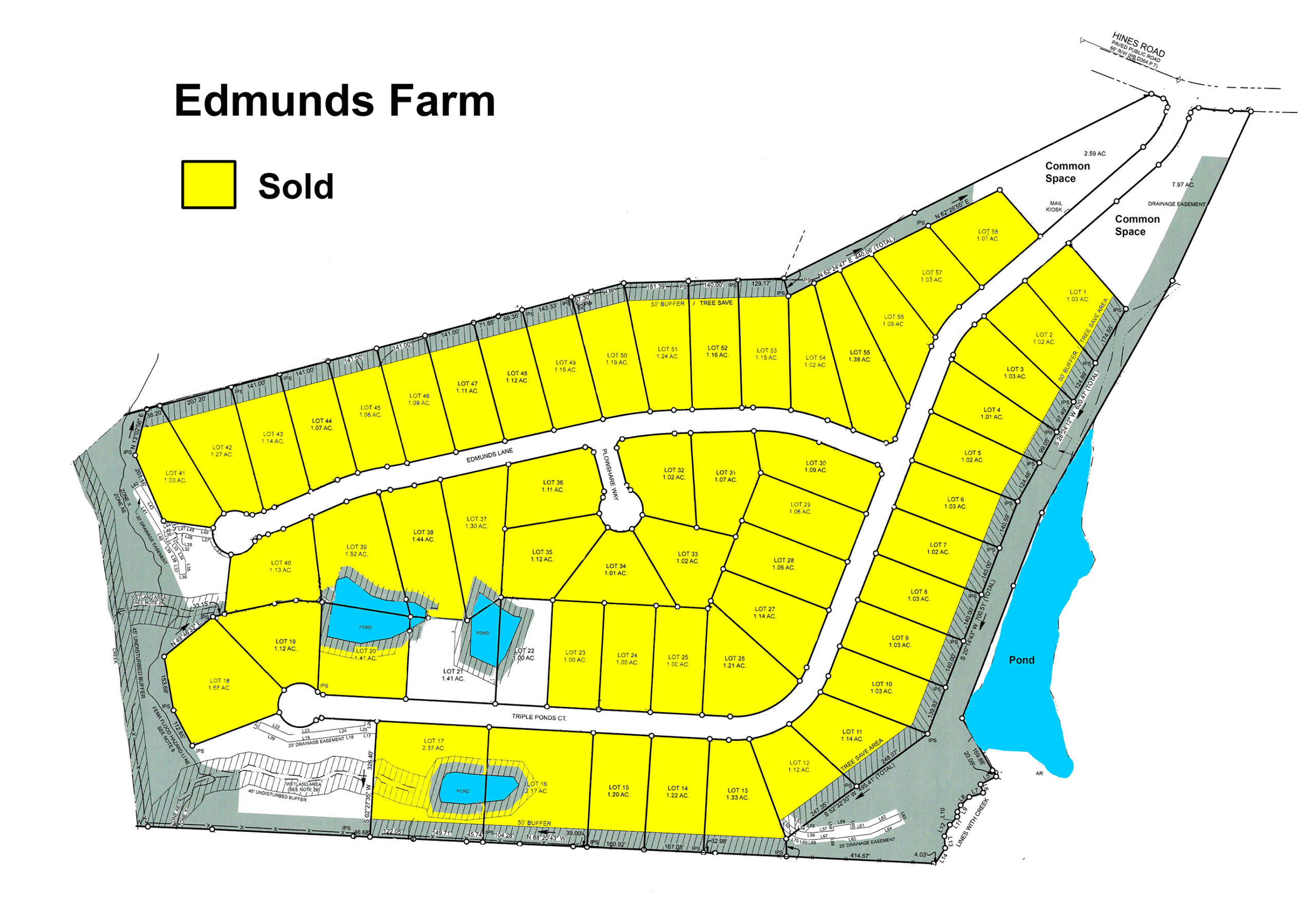 Edmunds Farm Recorded Plat - sold as of 2-25-24