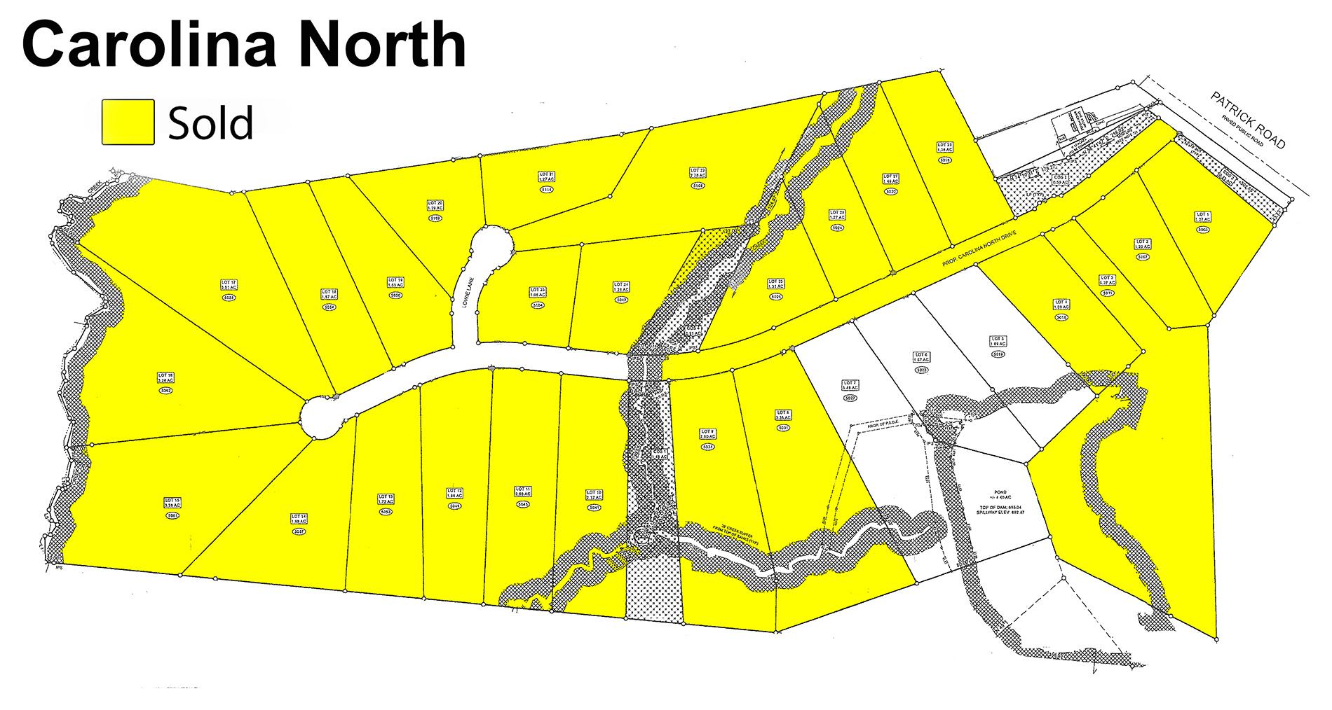 Carolina North Plat - sold upd 5-2 Carolina North Plat - sold upd 5-2